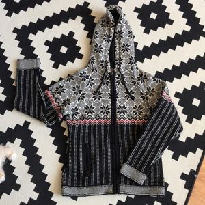 genuine Norwegian wool sweater with hood